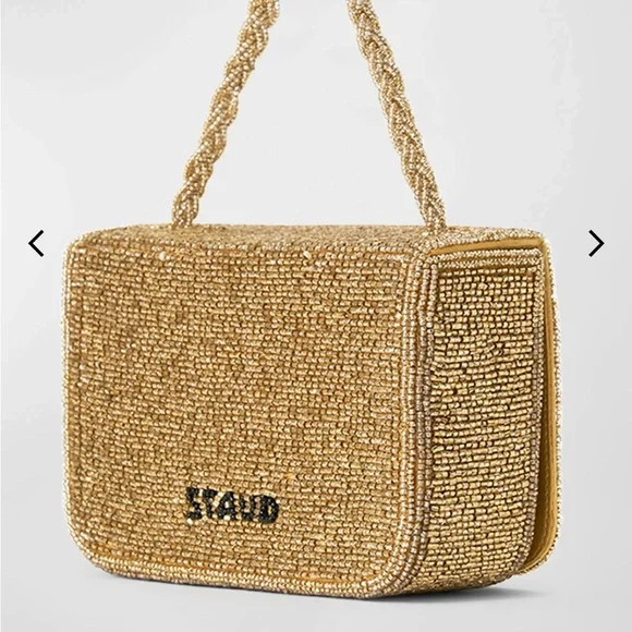 Staud Gold Beaded Bag - Picture 4 of 7